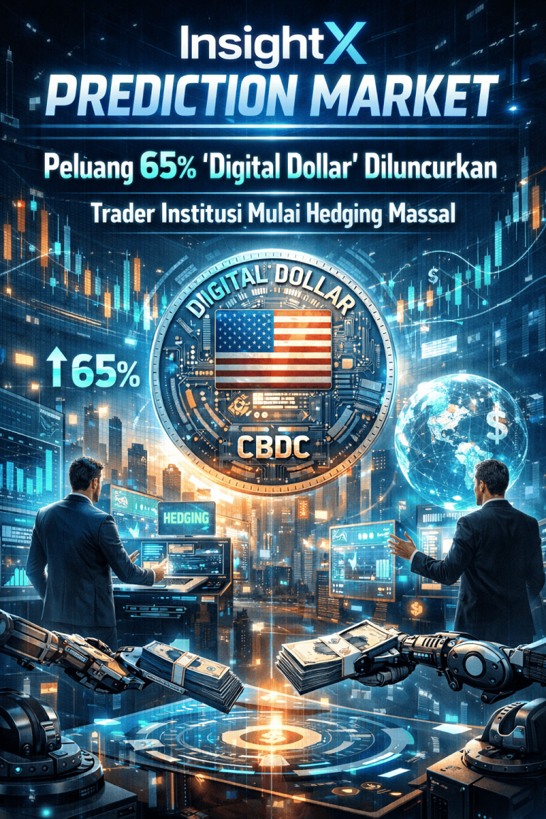 InsightX Prediction Market: Peluang 65% “Digital Dollar” Diluncurkan, Trader Institusi Mulai Hedging Massal