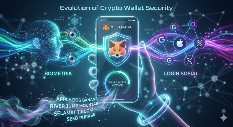 Selamat Tinggal Seed Phrase: Login Sosial dan Biometrik Kini Hadir di MetaMask