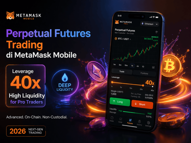 Perpetual Futures Trading di MetaMask Mobile: Leverage 40x dengan Likuiditas Tinggi untuk Trader Pro 2026