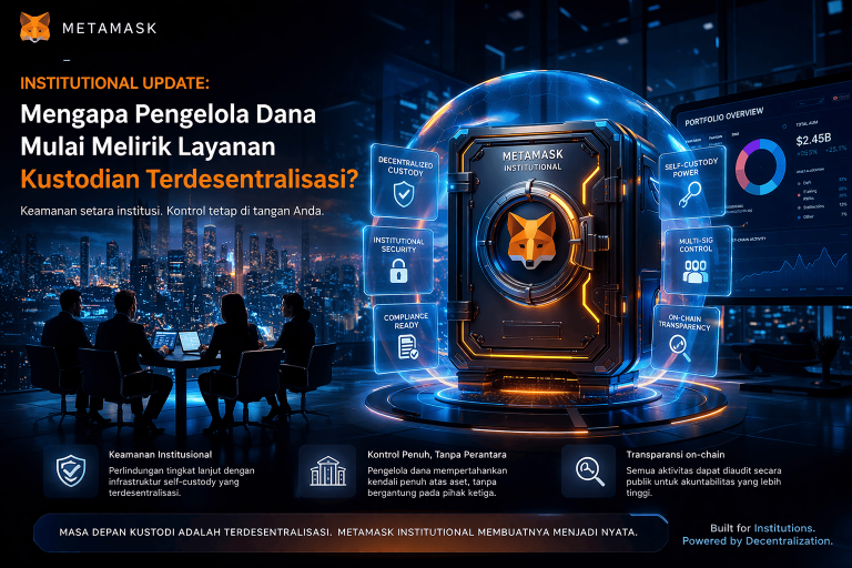 MetaMask Institutional Update: Mengapa Pengelola Dana Mulai Melirik Layanan Kustodian Terdesentralisasi?