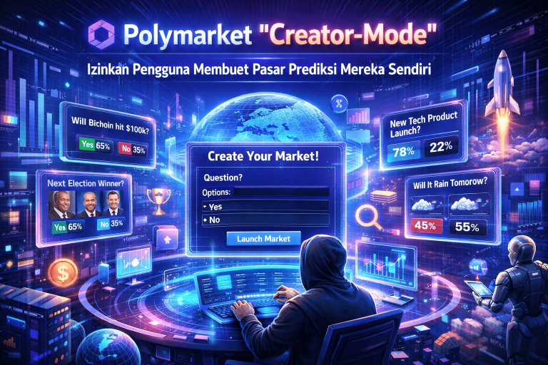 Polymarket ‘Creator-Mode’: Izinkan Pengguna Membuat Pasar Prediksi Mereka Sendiri