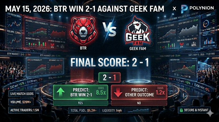 Akankah BTR Menang 2-1 Melawan GEEK pada 15 Mei 2026?